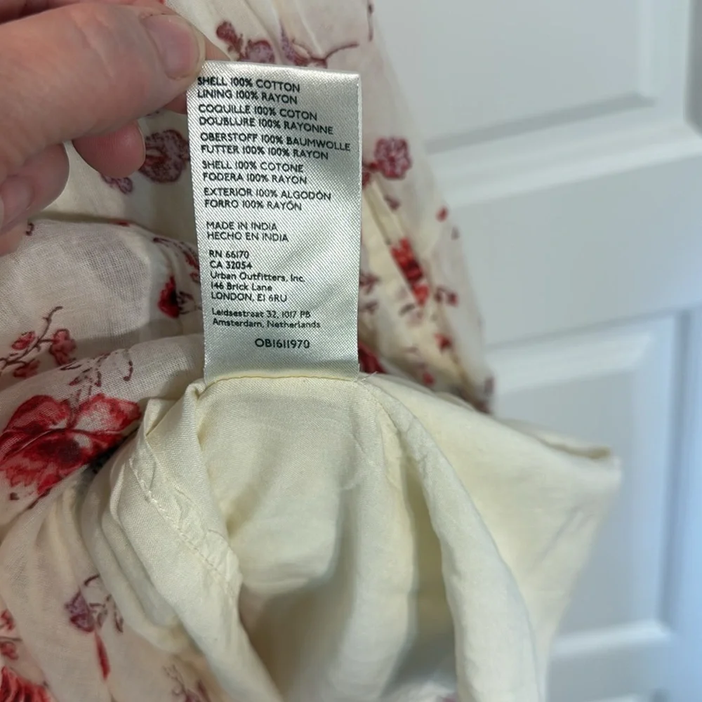 Free People Lysette Maxi Dress Floral Summer V neckline Dress large - Picture 11 of 15